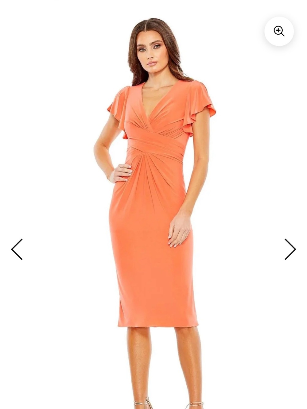 MacDuggal Jersey Midi Dress Sunset 12486